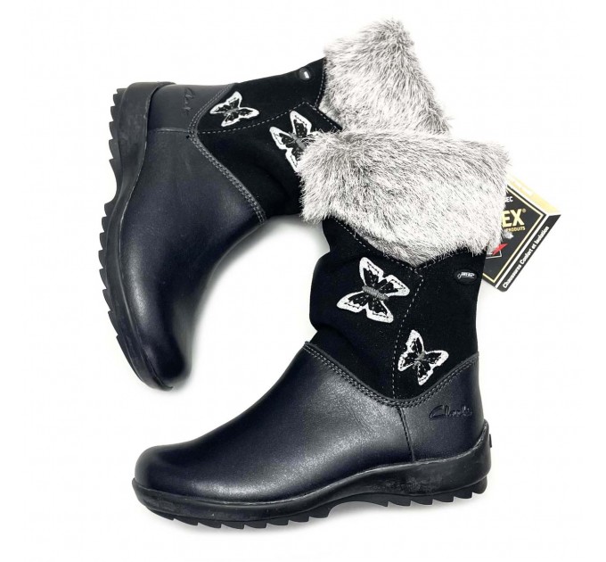 Зимние сапоги девочке Clarks (Англия) р 25
