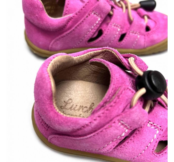 Кожаные сандалии девочке Lurchi Barefoot р 22