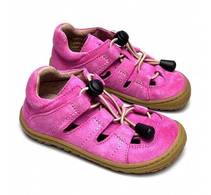 Кожаные сандалии девочке Lurchi Barefoot р 22