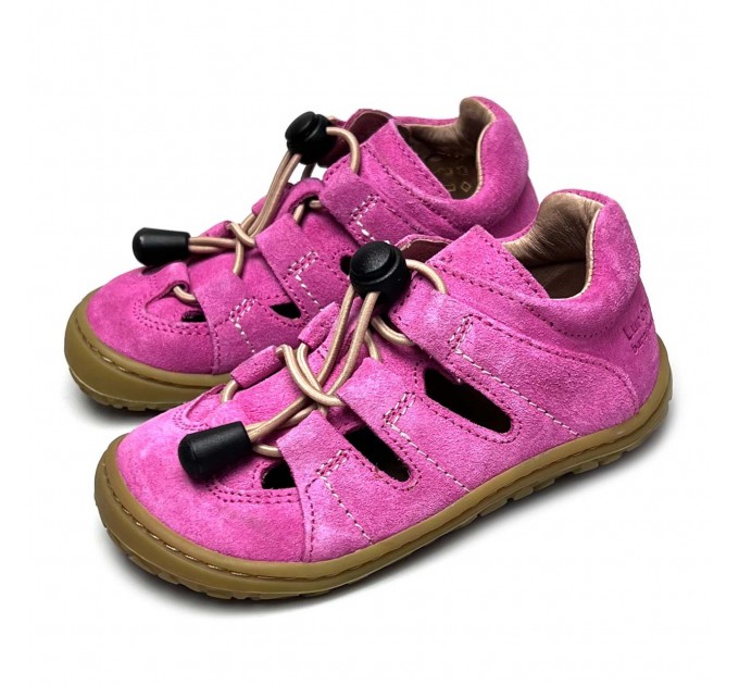 Кожаные сандалии девочке Lurchi Barefoot р 22