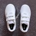 Белые детские кроссовки девочке Adidas р 33