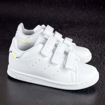 Белые детские кроссовки Adidas Stan Smith р 26