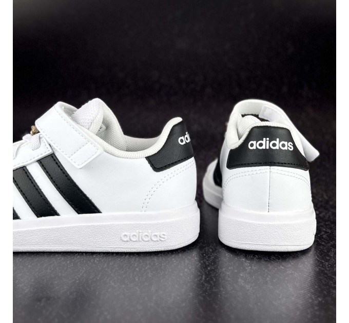 Белые детские кроссовки Adidas Grand Court 2.0 EL р 31