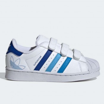 Белые кроссовки мальчику Adidas Superstar р 35