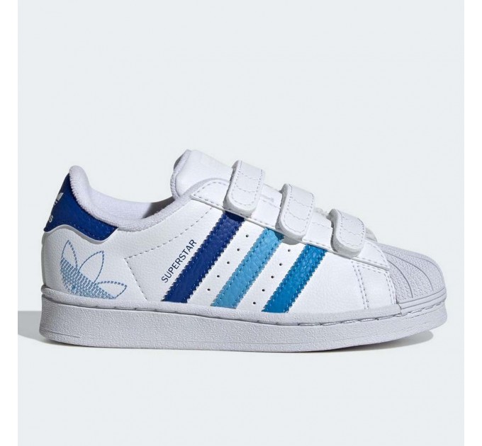 Белые кроссовки мальчику Adidas Superstar р 35