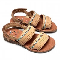 Шкіряні босоніжки дівчинці Shoopom р 24