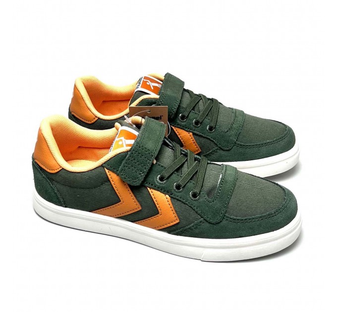 Шкіряні низькі кросівки хлопчику Hummel р 34