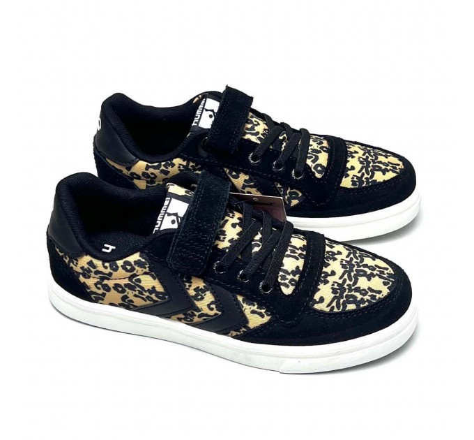 Жіночі чорні кросівки на липучці Hummel р 37