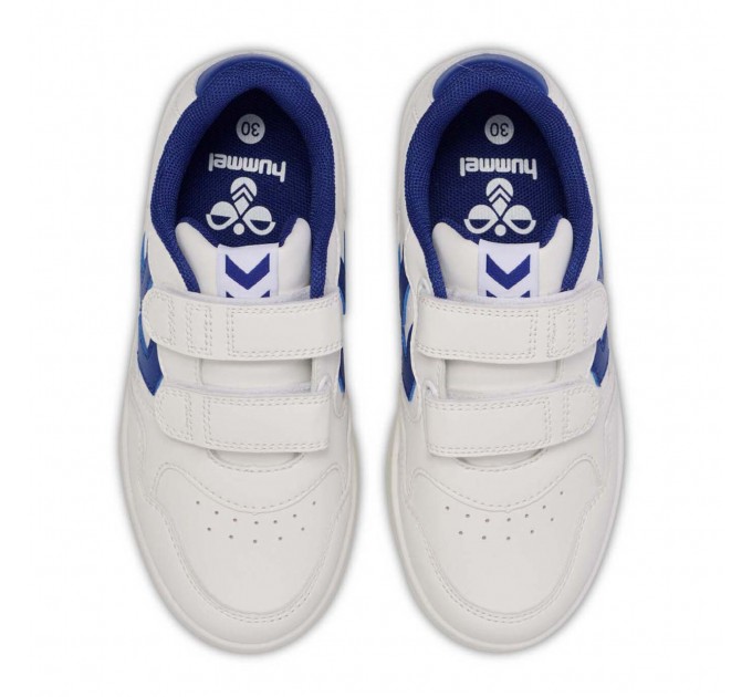 Белые кроссовки на липучке мальчику Hummel р 35