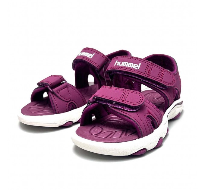 Спортивные сандалии девочке Hummel. Детские босоножки на липучках 27 размер