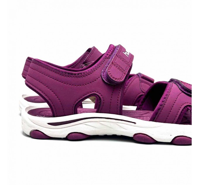 Спортивные сандалии девочке Hummel. Подростковые босоножки на липучках 38 размер