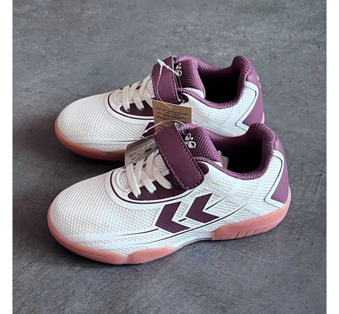 Кроссовки девочке Hummel размер 30. Дышащие детские кроссовки на липучке