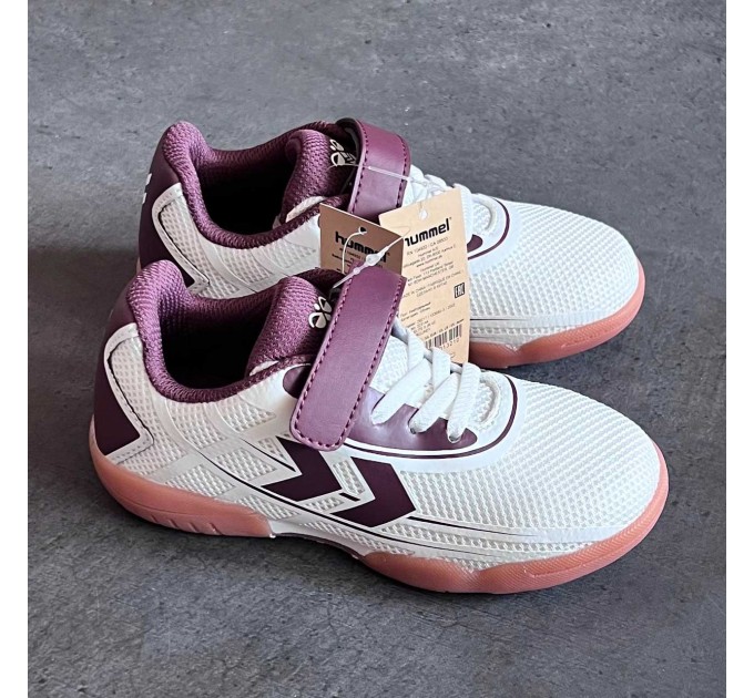 Кроссовки девочке Hummel размер 30. Дышащие детские кроссовки на липучке