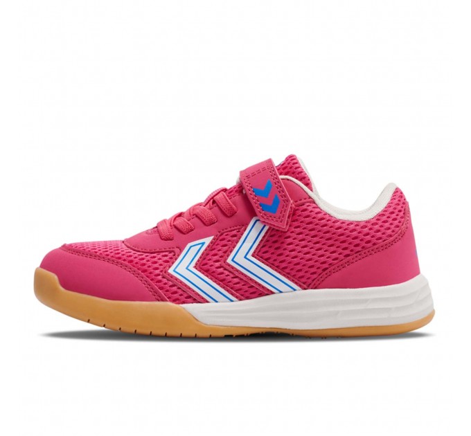 Розовые текстильные кроссовки девочке Hummel р 30