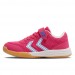 Розовые текстильные кроссовки девочке Hummel р 30