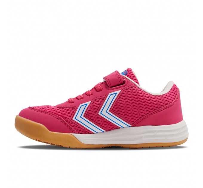 Розовые текстильные кроссовки девочке Hummel р 30