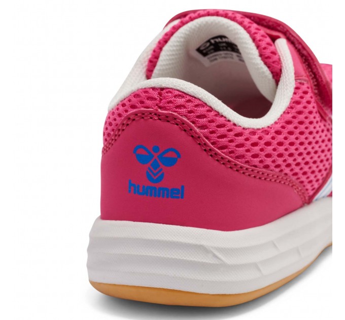 Розовые текстильные кроссовки девочке Hummel р 30