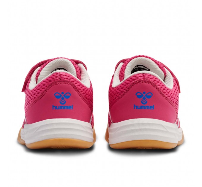 Розовые текстильные кроссовки девочке Hummel р 30