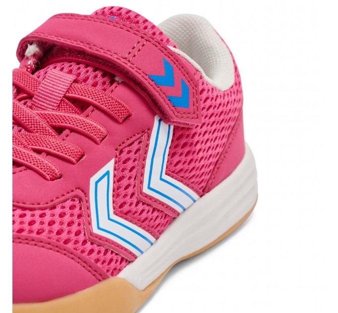 Розовые текстильные кроссовки девочке Hummel р 30