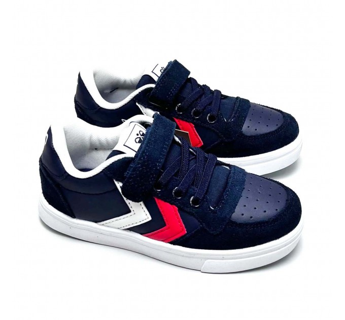 Детские кожаные кроссовки мальчику Hummel р 27