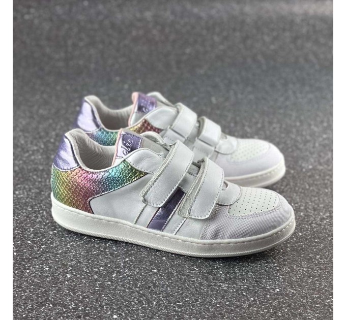 Шкіряні кросівки дівчинці Clic р 34