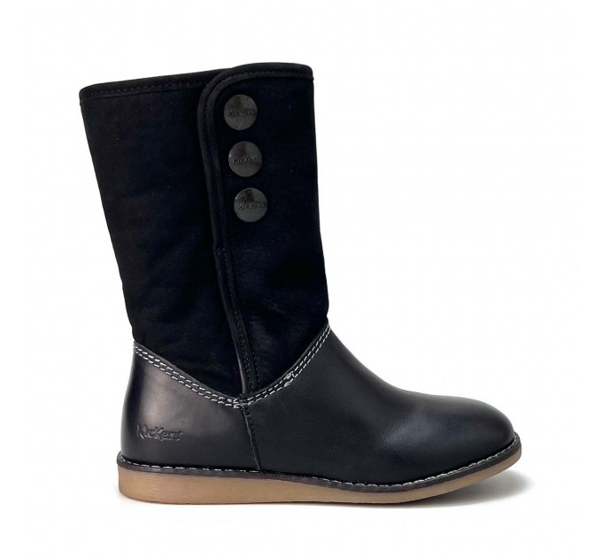 Кожаные зимние сапожки девочке KicKers р 29