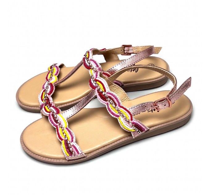 Шкіряні босоніжки на дівчинку Mtng р 33