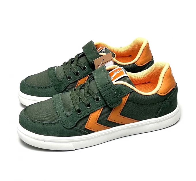Кожаные кеды мальчику Hummel р 34